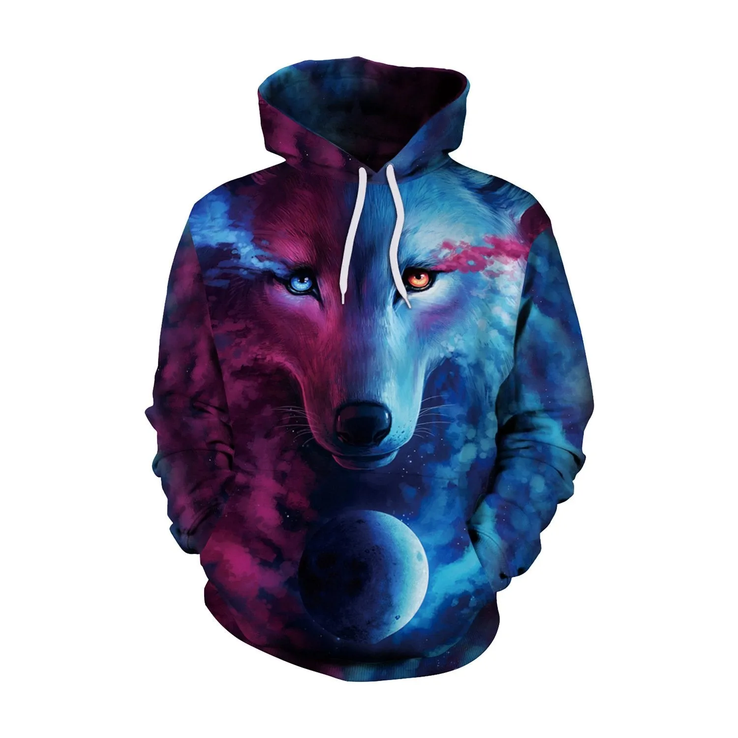 3D Cartoon Print Women Drawstring Hoodie