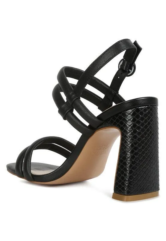 Avianna Slim Block Heel Sandal