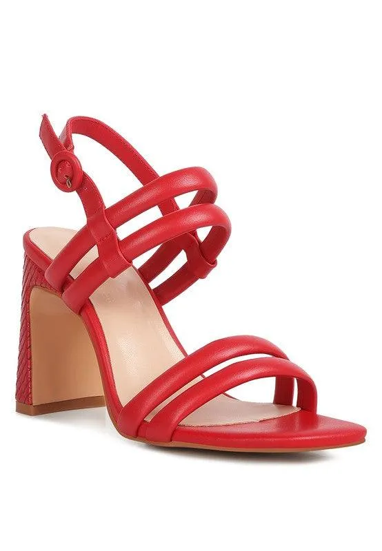 Avianna Slim Block Heel Sandal