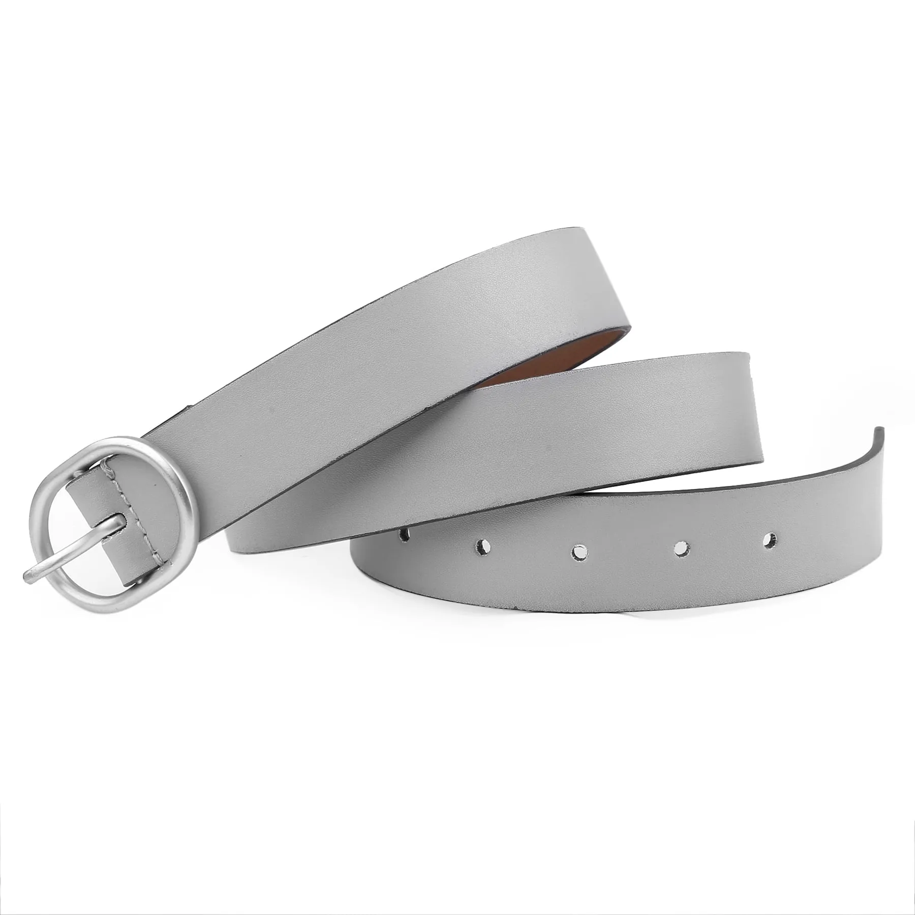 Bacca Bucci Women Leather Belts with Imported Nickle Free Buckle | Width : 30 MM | Solid Color Matt Luster Finish Belts