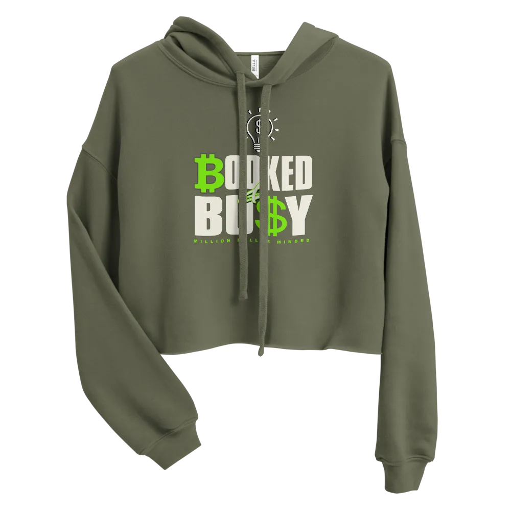 Booked & Busy Crop Hoodie