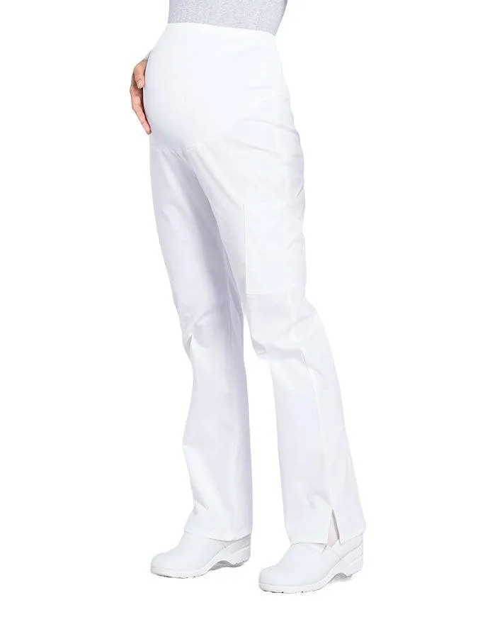 Cherokee Workwear Professionals Maternity Knit Waist Straight Leg Tall Pant