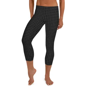 Circle Play Geometric Capri Leggings for women