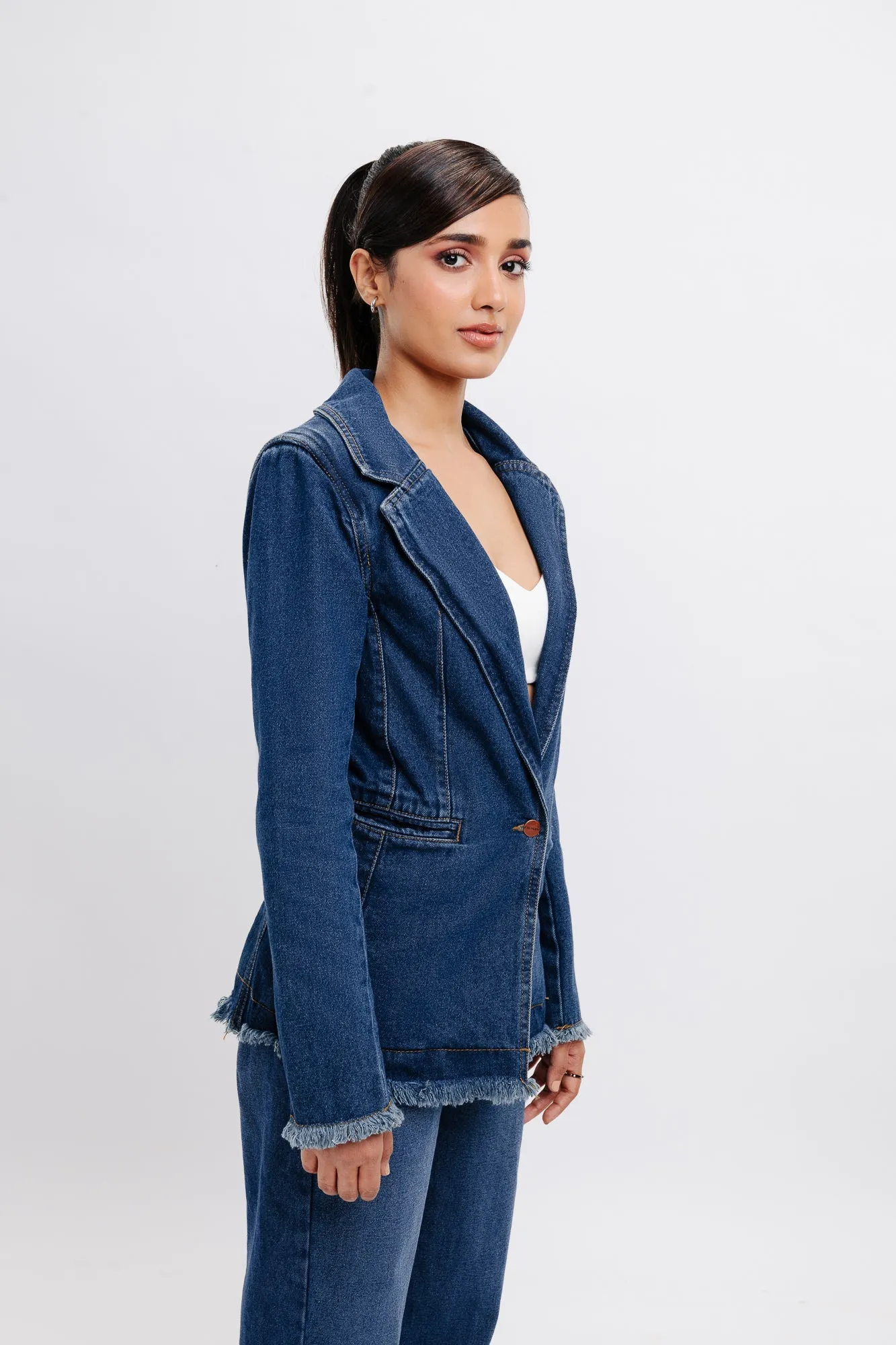 Classic Denim Vintage Blazer