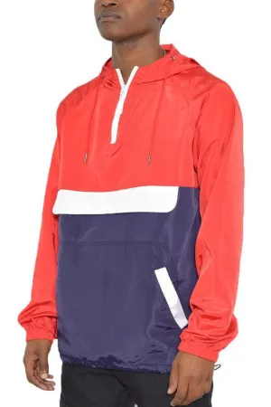 Color Block Jacket Pullover Windbreaker