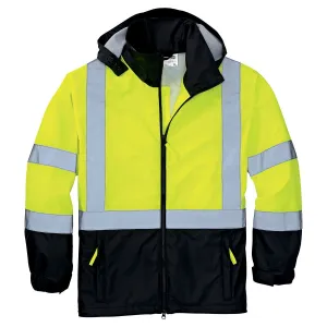 CornerStone Men's Safety Yellow/Black ANSI 107 Class 3 Safety Windbreaker