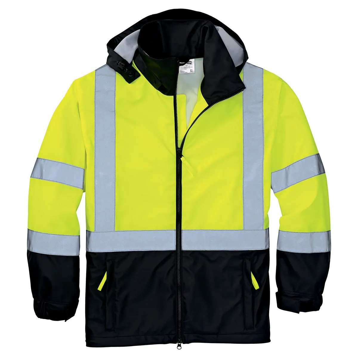 CornerStone Men's Safety Yellow/Black ANSI 107 Class 3 Safety Windbreaker