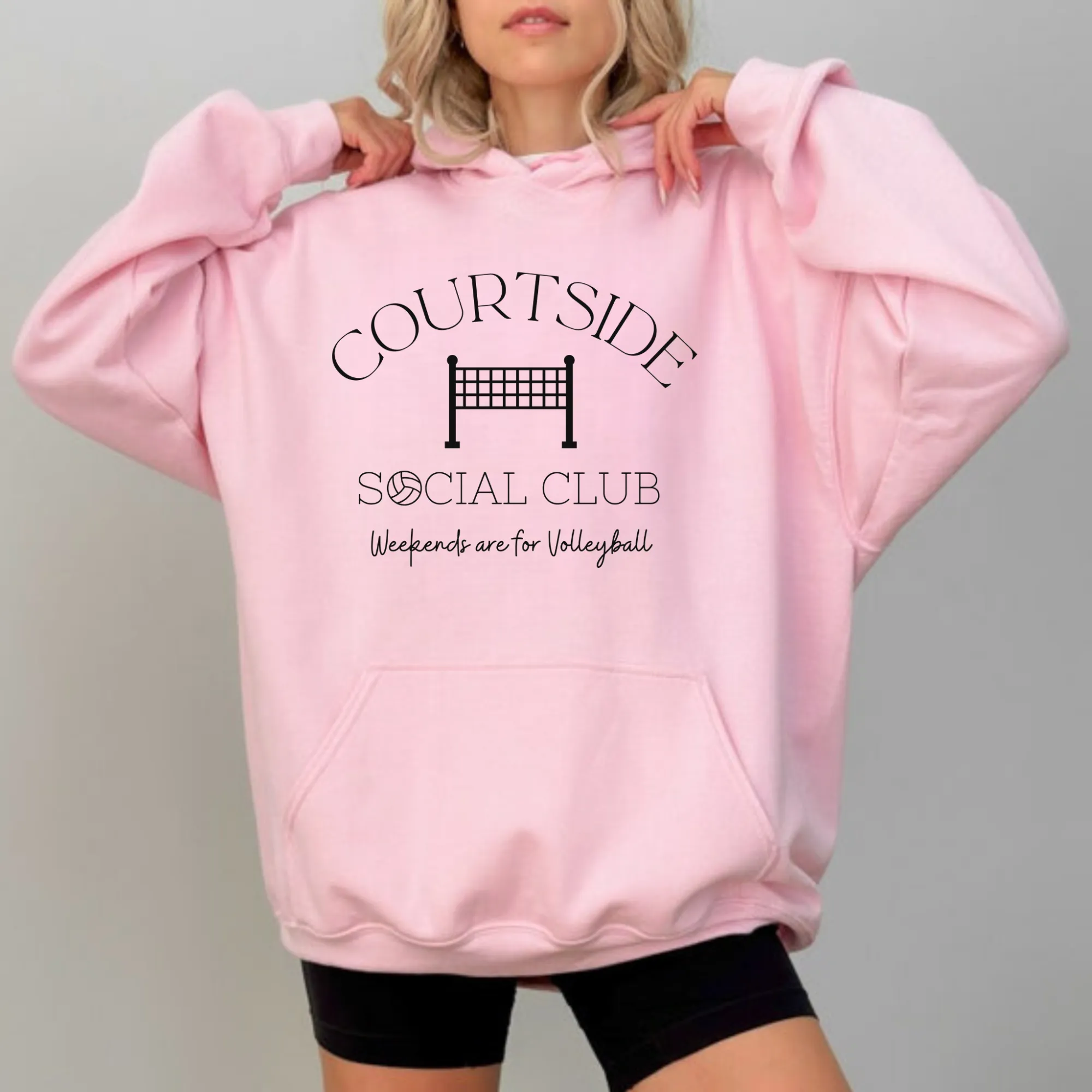 Courtside Social Club | Funny Volleyball Hoodie