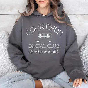 Courtside Social Club | Funny Volleyball Hoodie