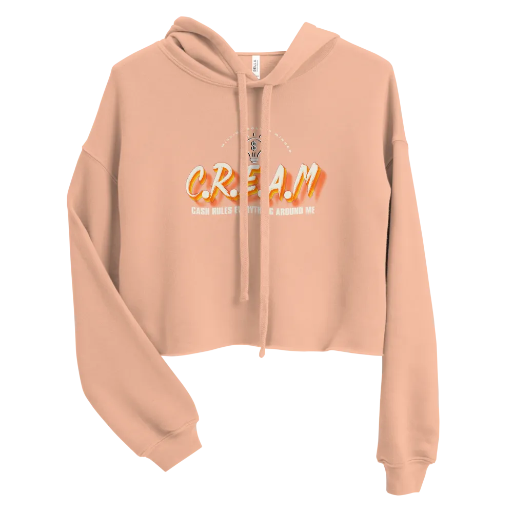 CREAM Crop Hoodie