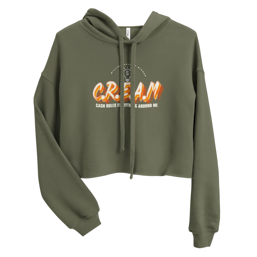 CREAM Crop Hoodie