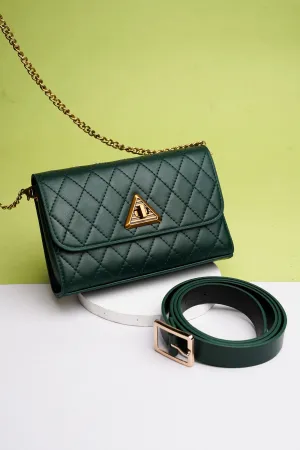 Dark Green Waist Belt Bag