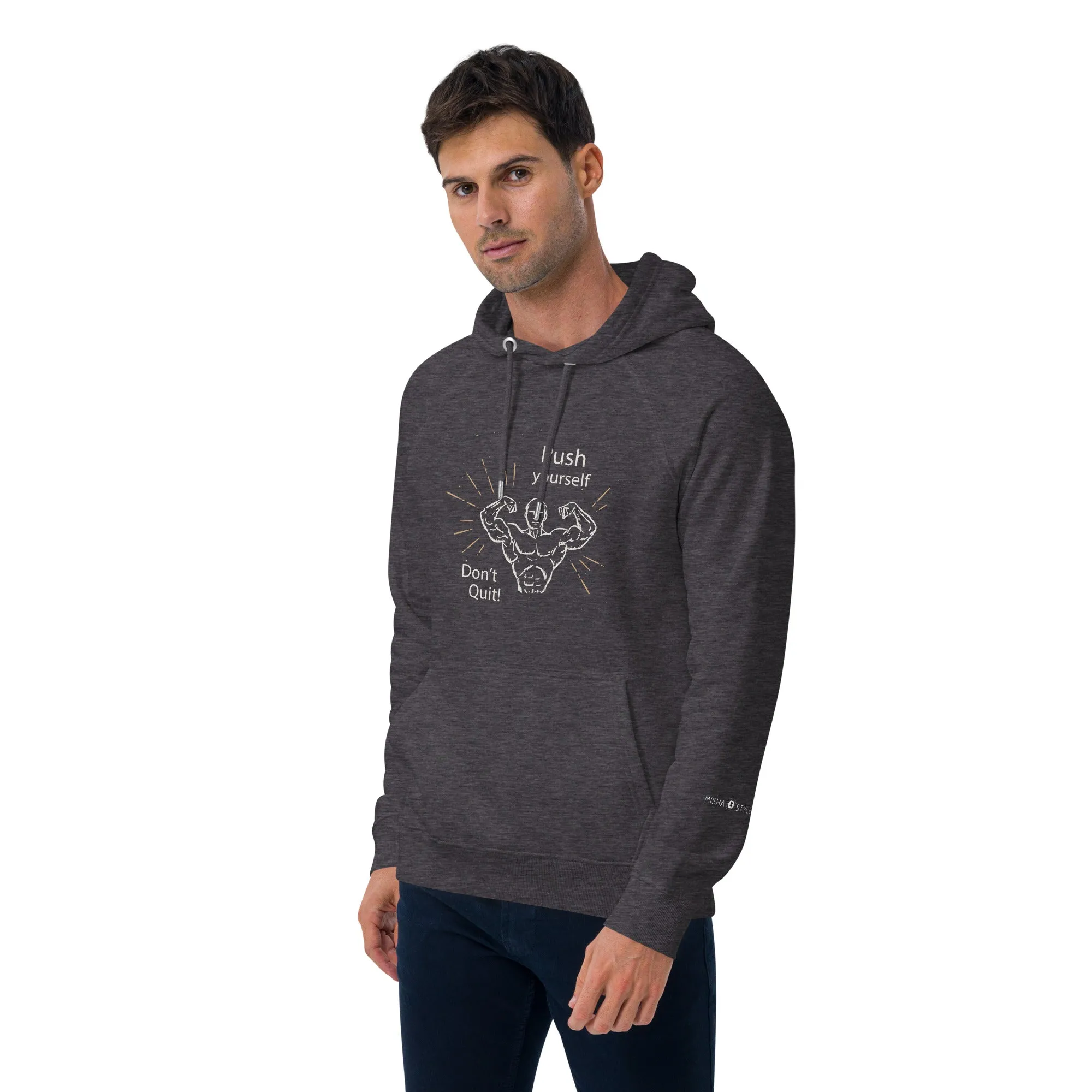 Don't Quit eco raglan hoodie