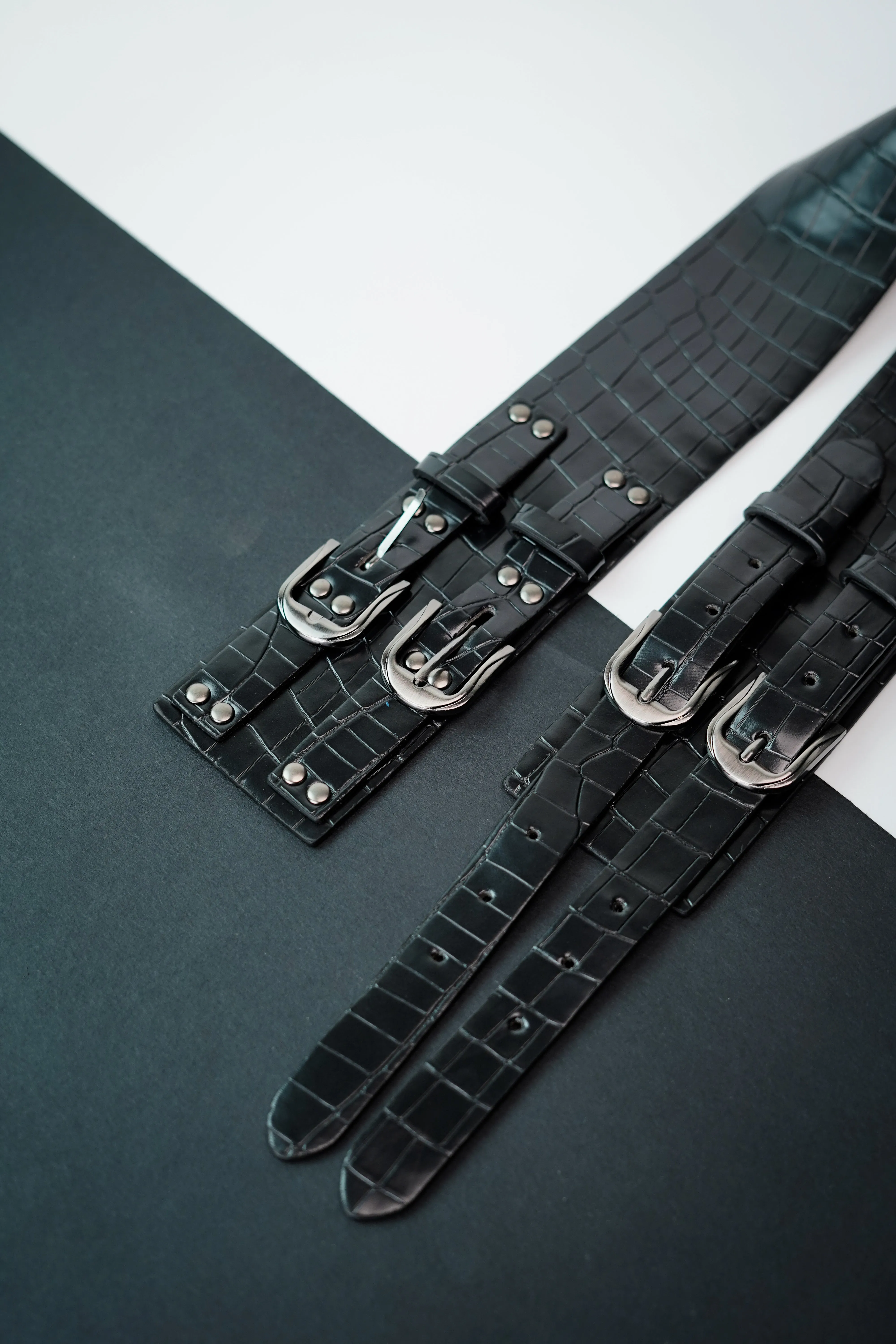 Double Dapper Leather Belt