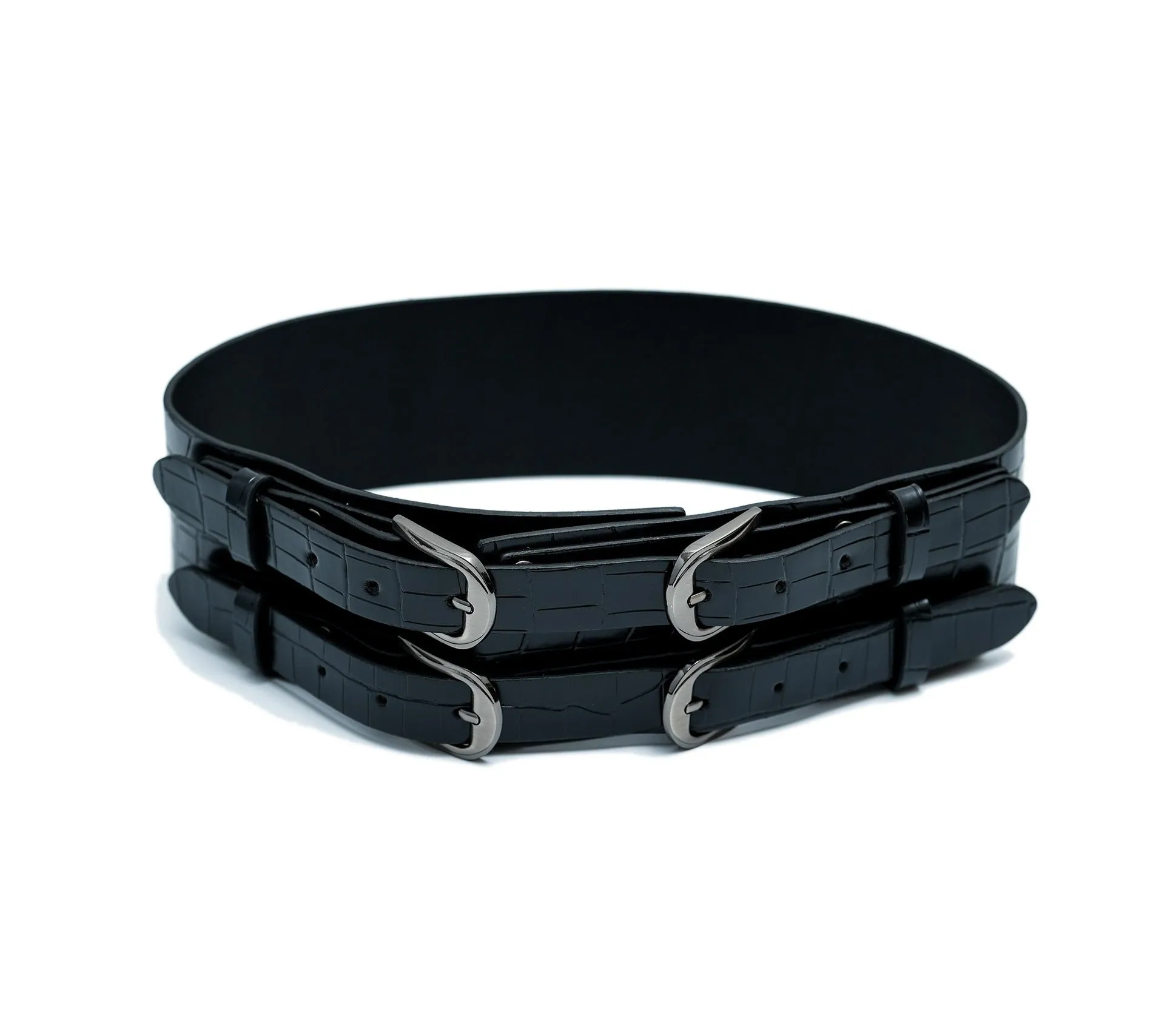 Double Dapper Leather Belt