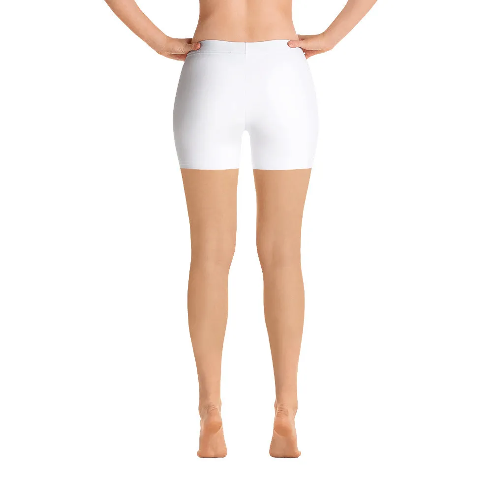 ELEVATED ESSENTIALS, SLIM AND SCULPT WHITE SHORTS