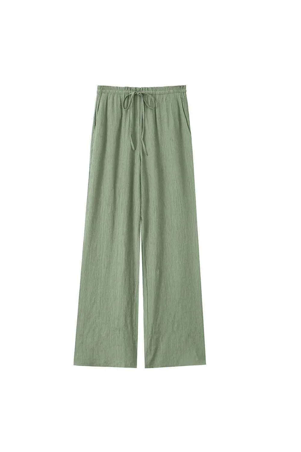 'Emily ' Textured Straight-Leg Casual Pants