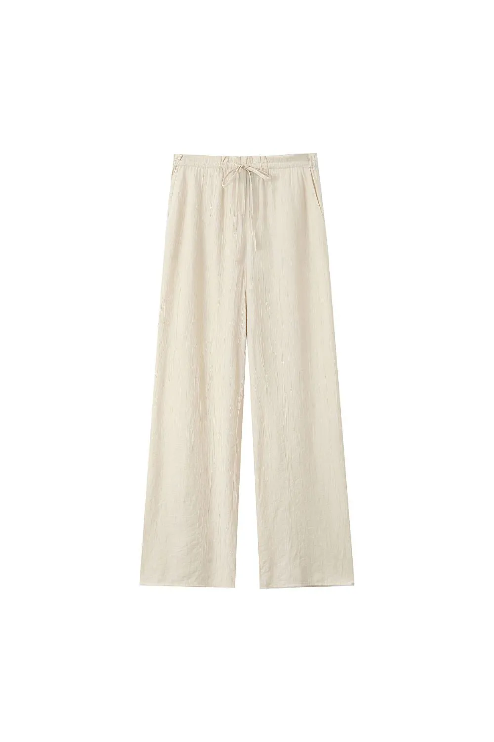 'Emily ' Textured Straight-Leg Casual Pants