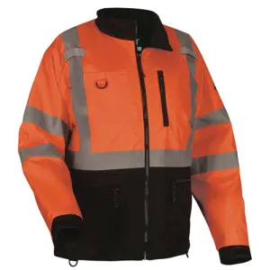 Glowear 8351 Class 3 Hi-vis Windbreaker Water-resistant Jacket, 3x-large, Orange, Ships In 1-3 Business Days