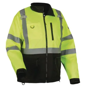 Glowear 8351 Class 3 Hi-vis Windbreaker Water-resistant Jacket, X-large, Lime, Ships In 1-3 Business Days