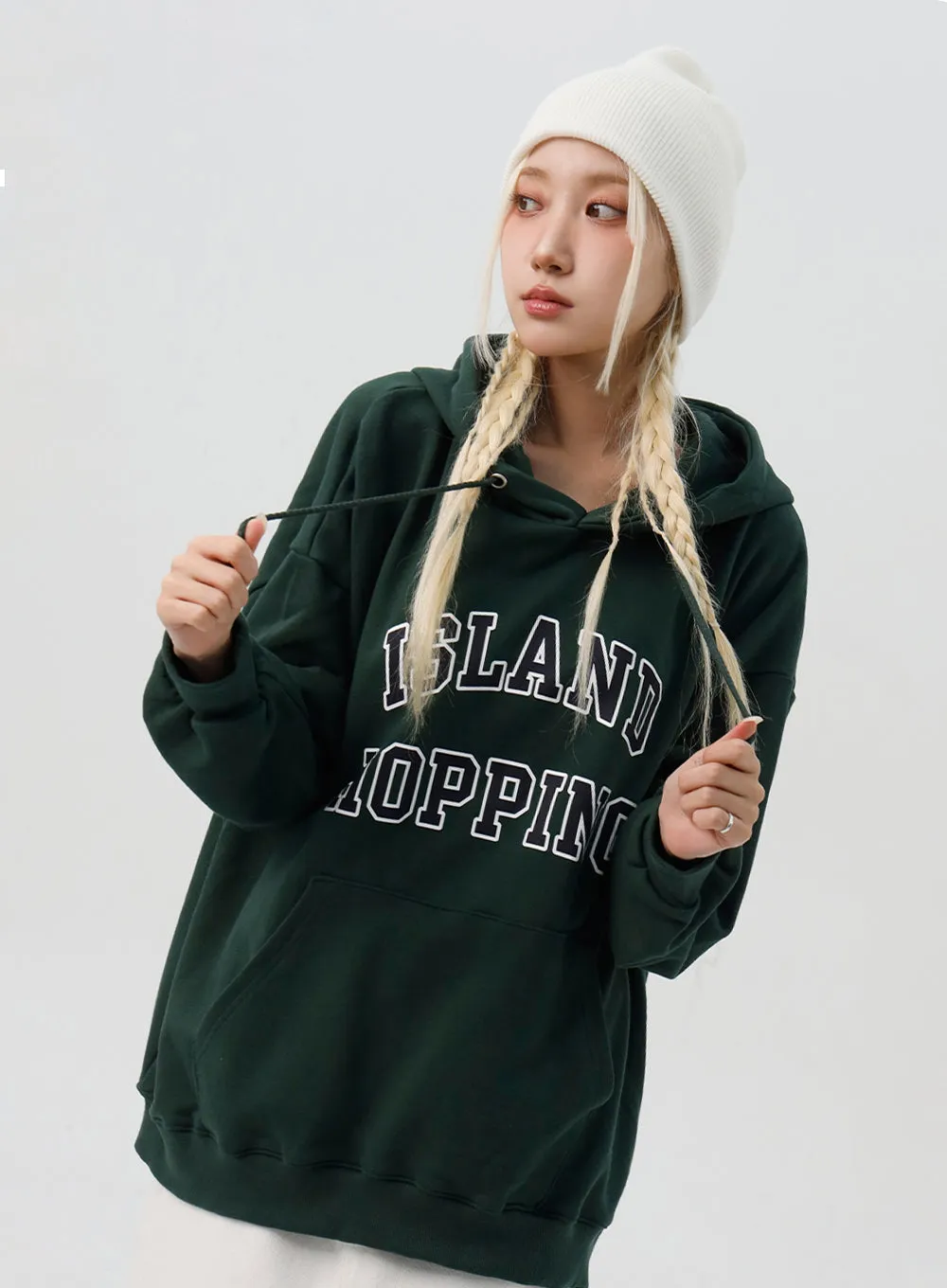 Graphic Loose Fit Hoodie IS311