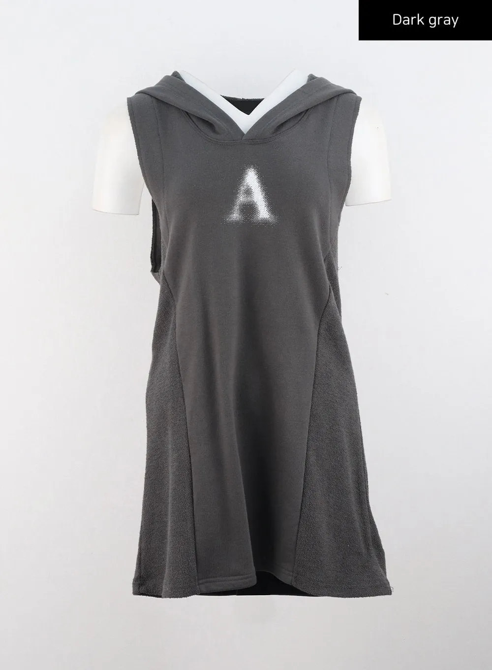 Graphic Sleeveless Long Hoodie CS302