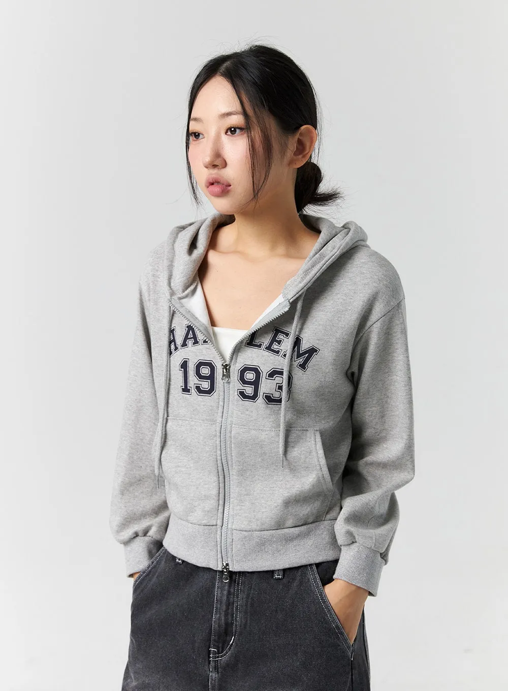 Graphic Zip-Up Hoodie CS303