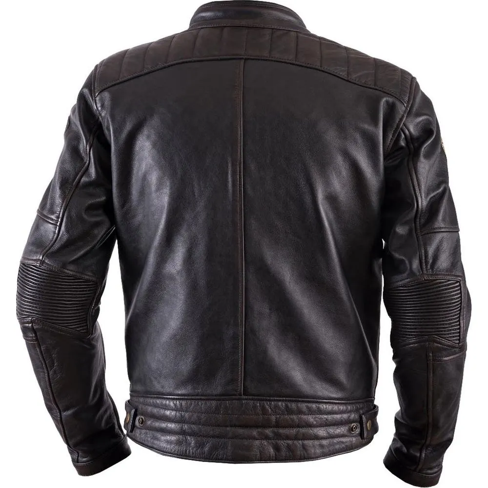 Helstons Track Oldies Leather Jacket Brown