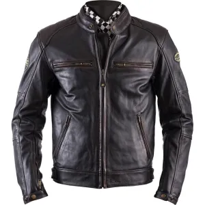 Helstons Track Oldies Leather Jacket Brown