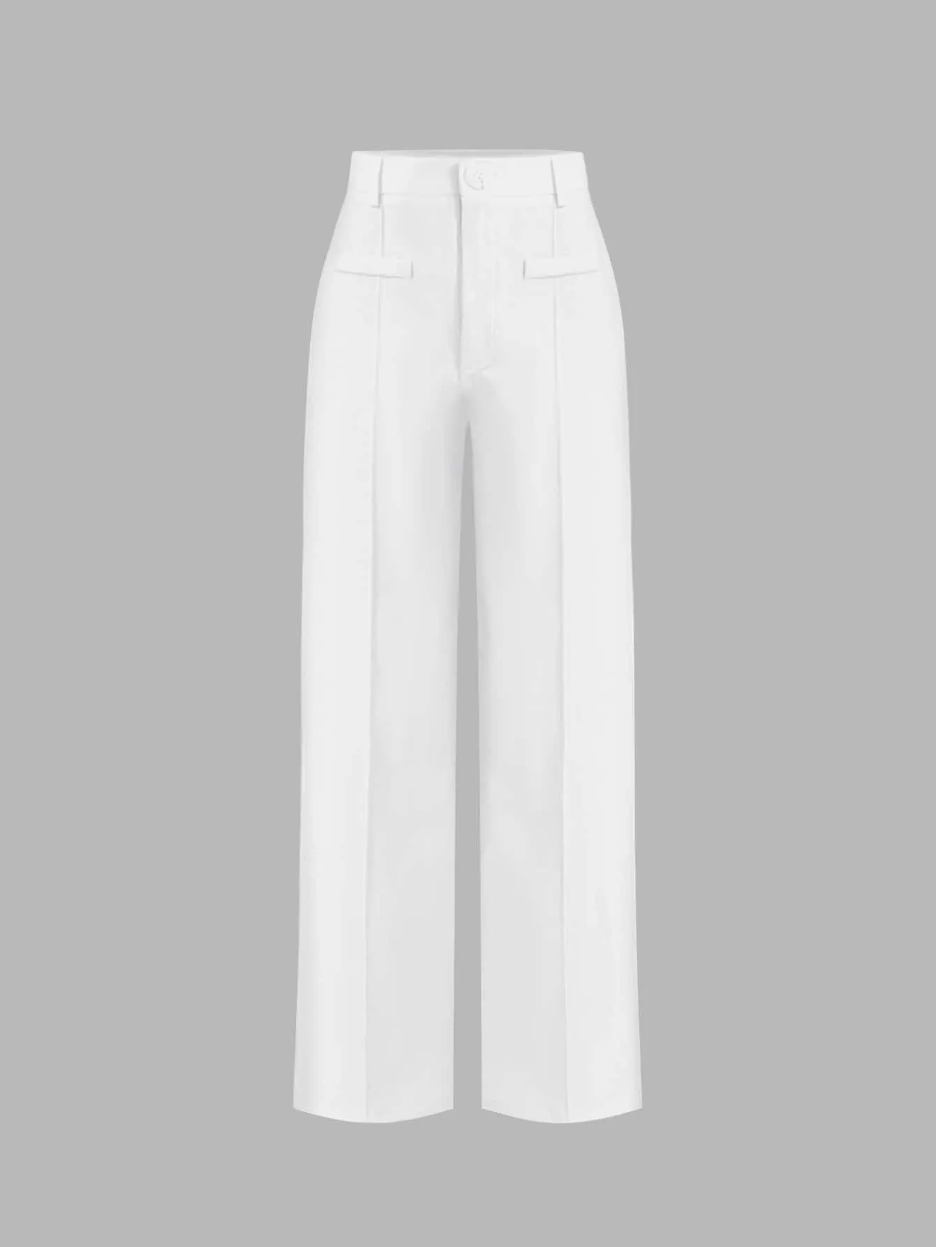 High Waist Straight Leg Pants