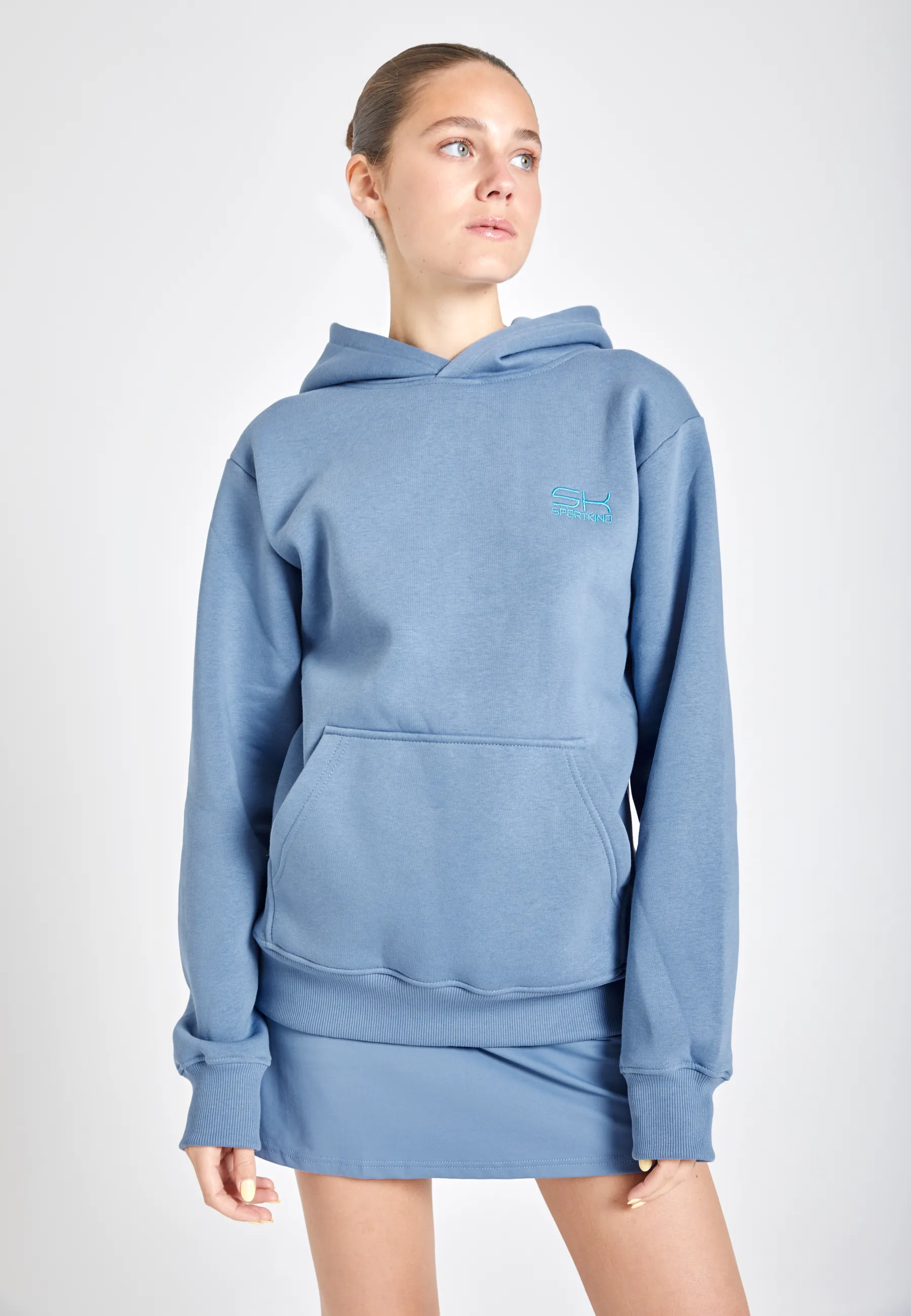 Hoodie unisex Edition 2024, grey blue