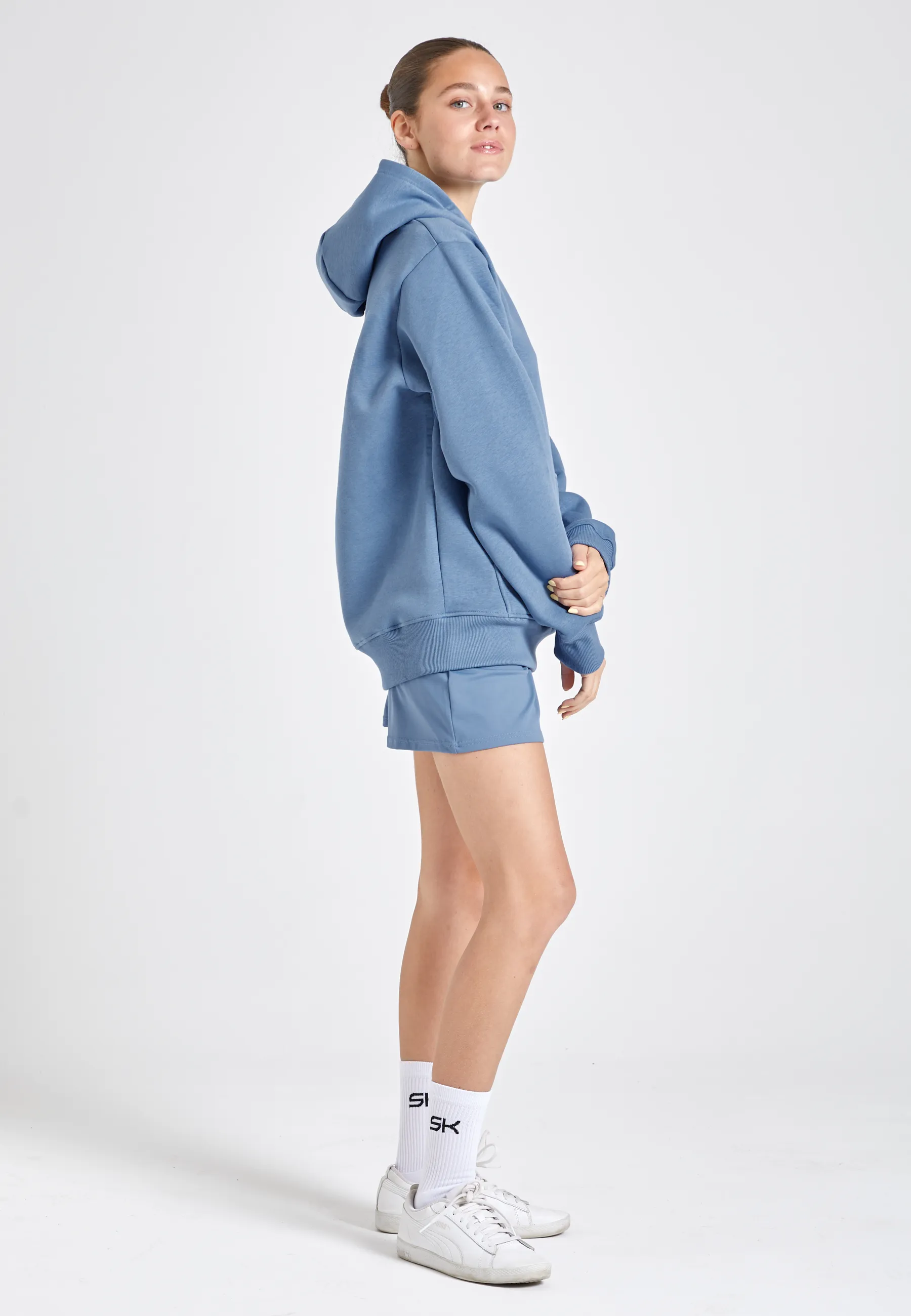 Hoodie unisex Edition 2024, grey blue