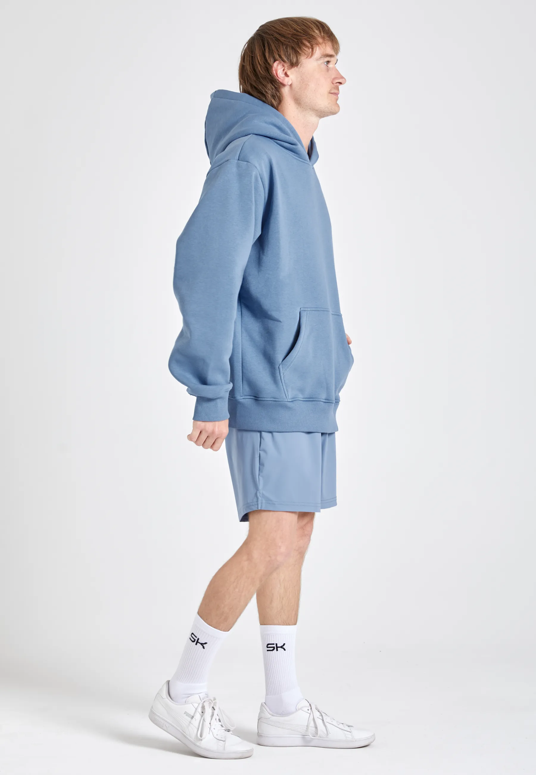 Hoodie unisex Edition 2024, grey blue