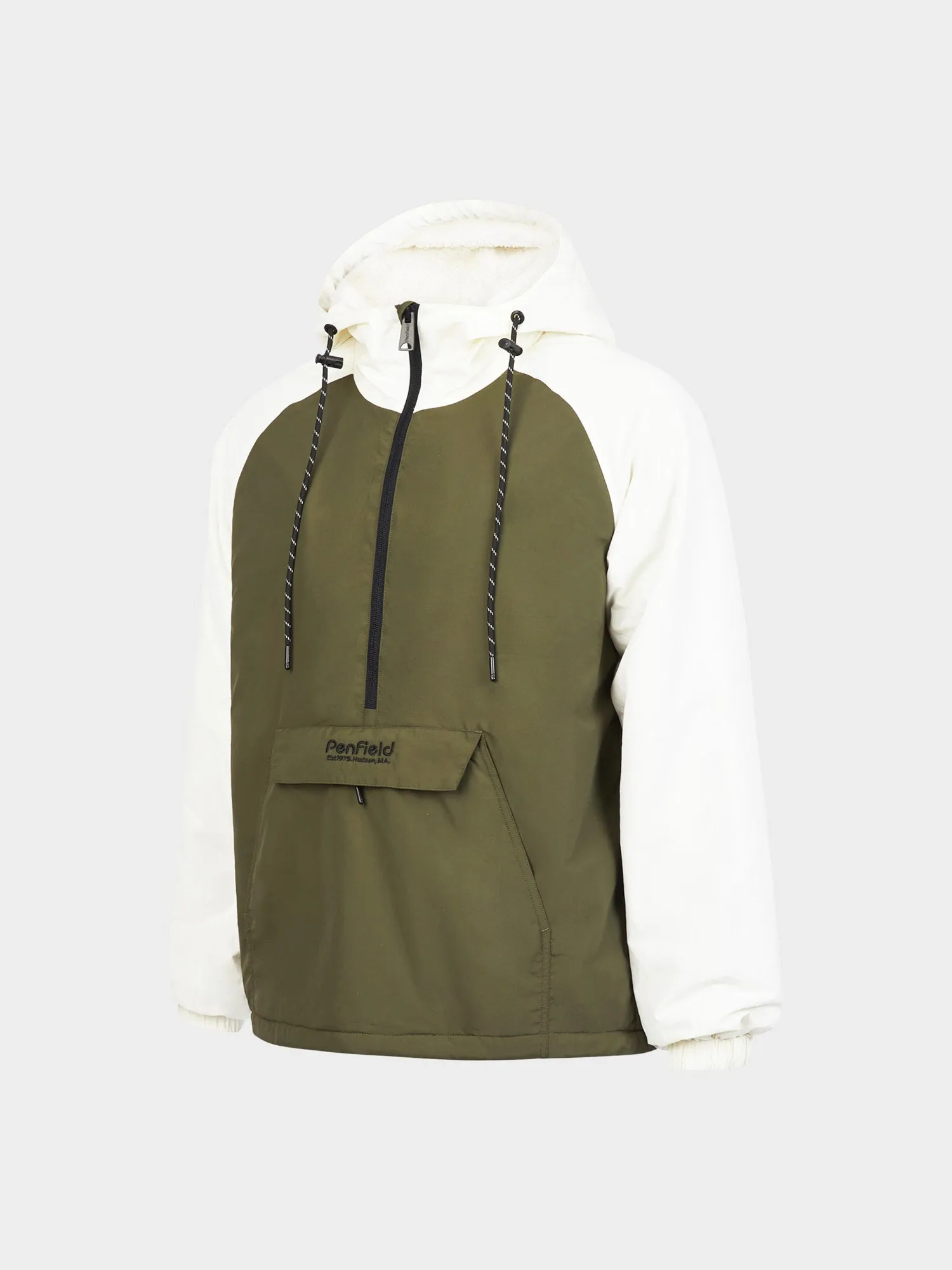 Hudson Script Windbreaker Jacket in Forest Night