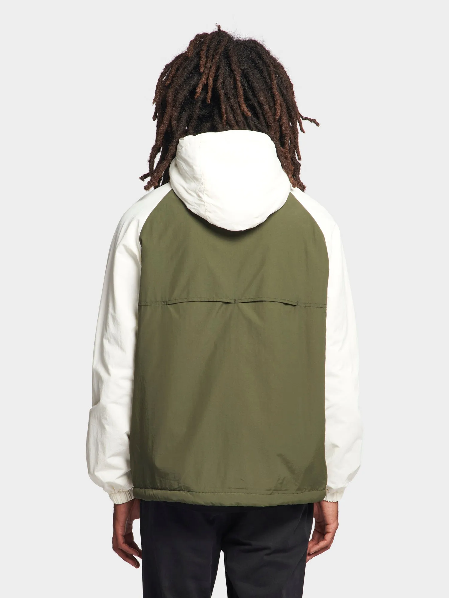 Hudson Script Windbreaker Jacket in Forest Night