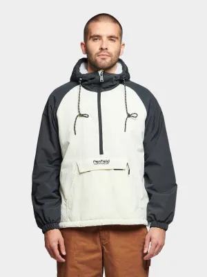 Hudson Script Windbreaker Jacket in Marshmallow