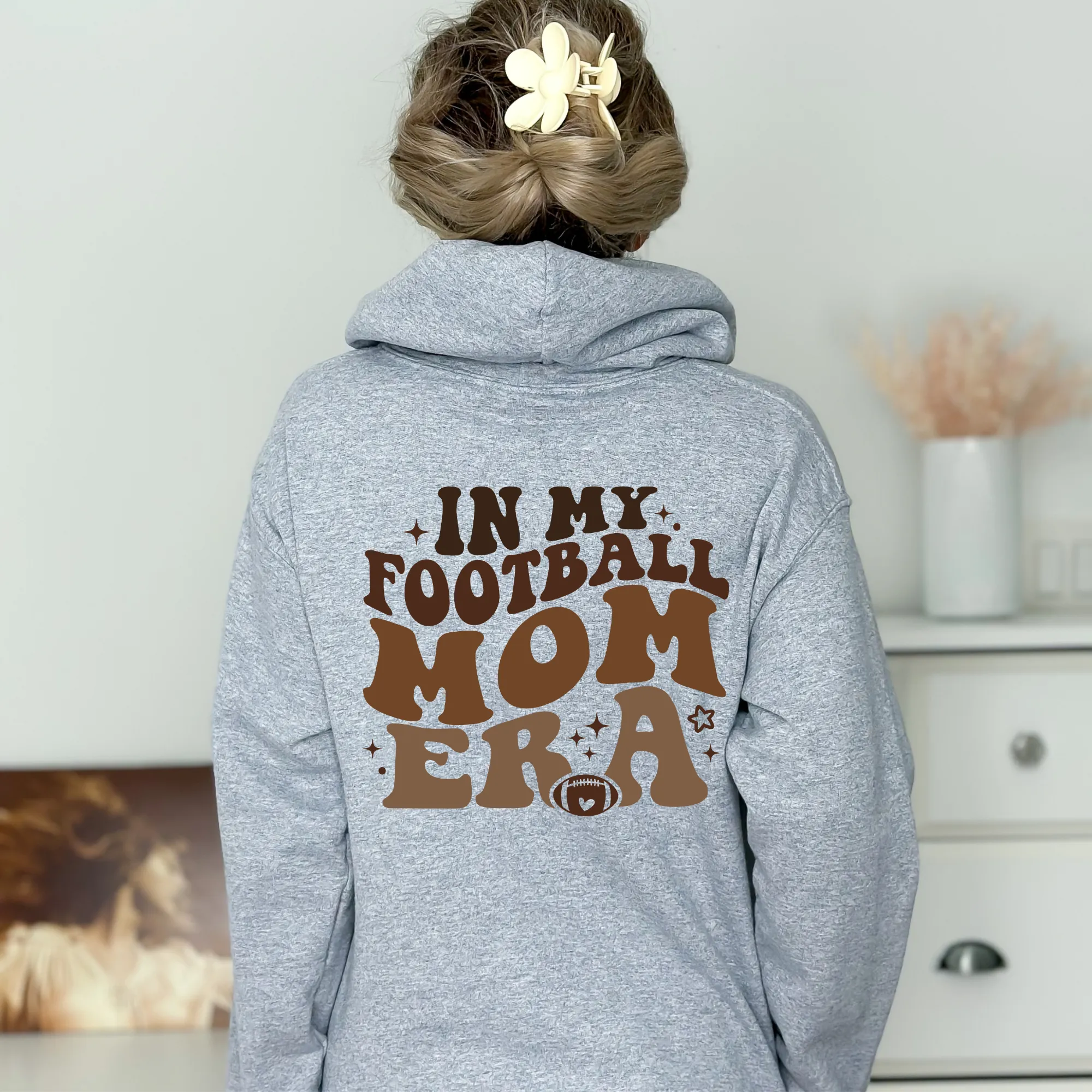 In My Football Mom Era Hoodie Sweatshirt