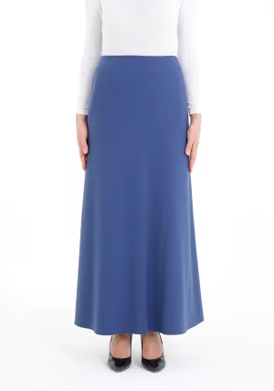 Indigo A-Line Style Comfy Maxi Dress Skirt