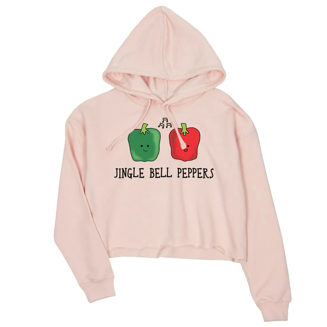 Jingle Bell Peppers Crop Hoodie