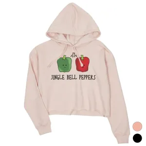 Jingle Bell Peppers Crop Hoodie