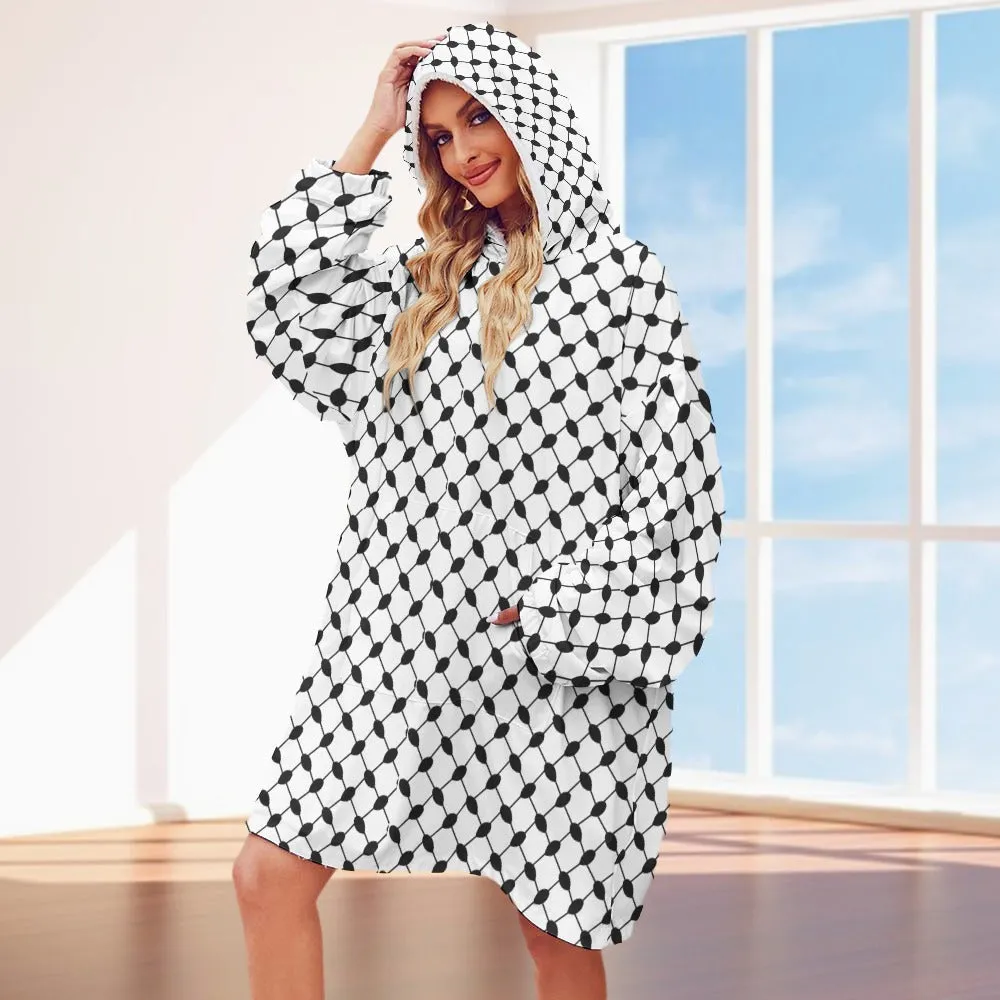 Keffiyeh Patten Hooded Blanket