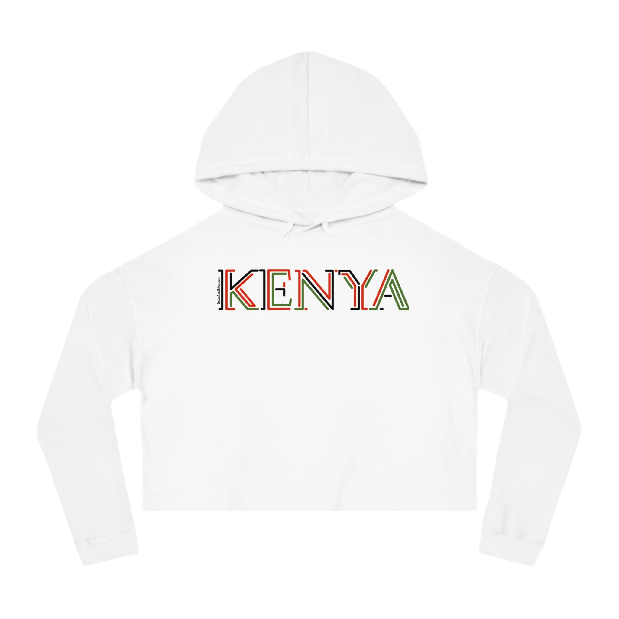 Kenya Women's Cropped Hooded Sweatshirt