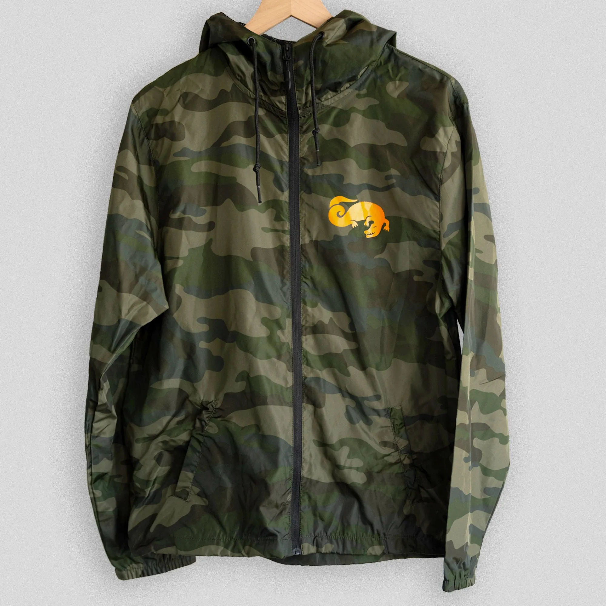 King State Camo Hooded Windbreaker Jacket