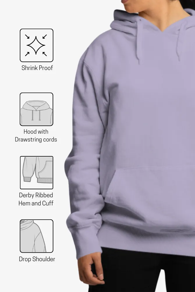 Lavender Oversized Hoodie for women