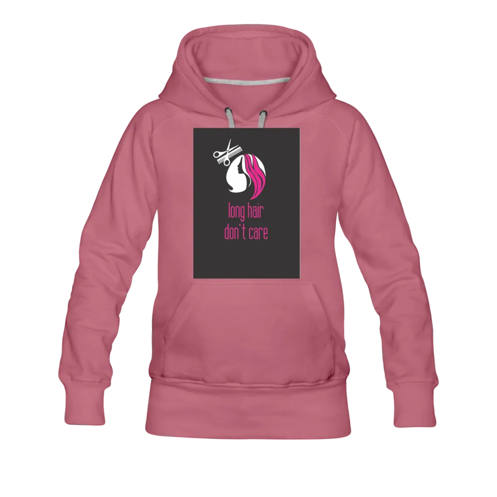 Long Hair Don't Care Women’s Premium Hoodie