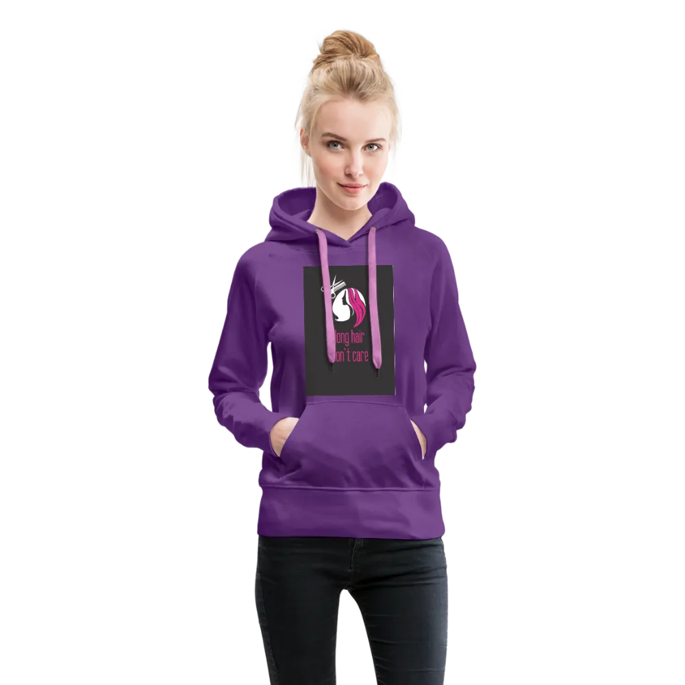 Long Hair Don't Care Women’s Premium Hoodie