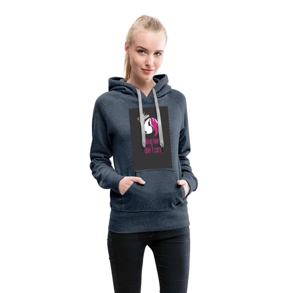 Long Hair Don't Care Women’s Premium Hoodie