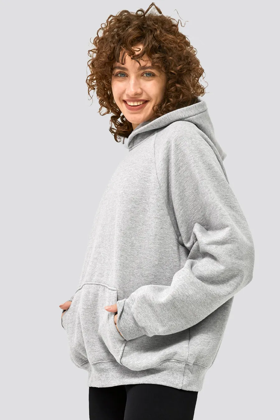 Long-Sleeve Loose Active Hoodie