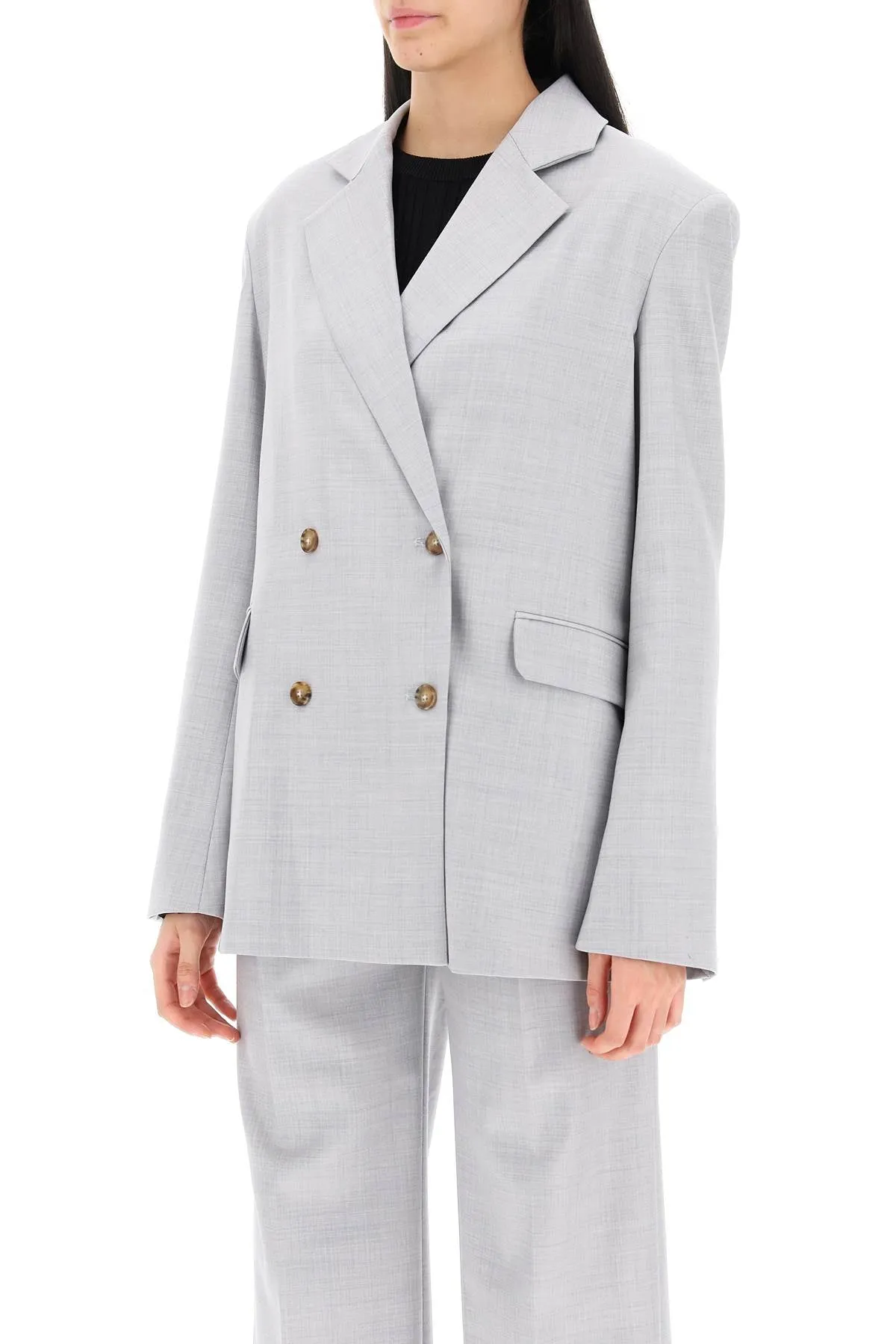 Loulou Studio Donau Double-Breasted Blazer