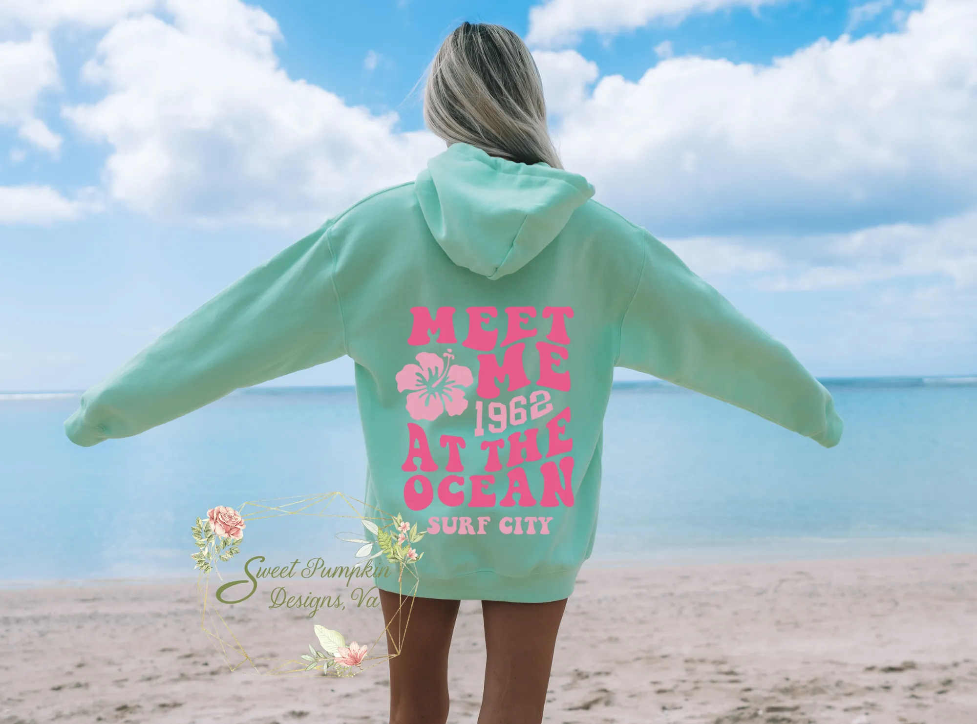 Meet Me at the Ocean Hoodie - Perfect for Your Granola Girl Aesthetic Summer Outfits